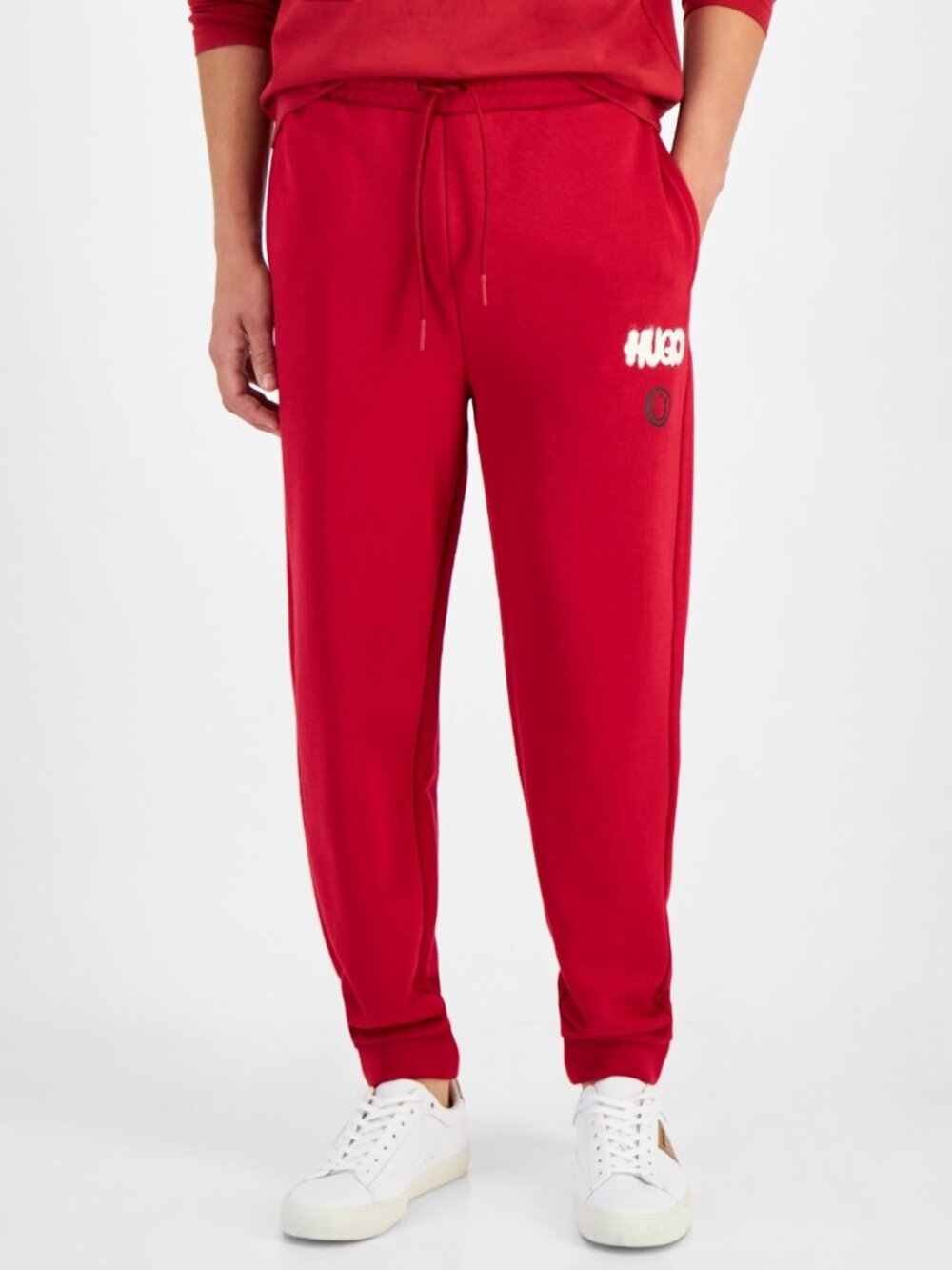 Hugo Boss Men's Nimaytro Logo Sweatpants - Burgundy   NWT